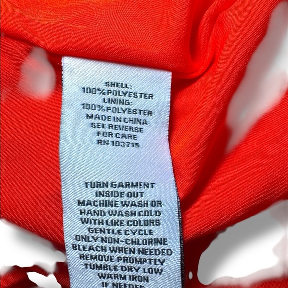 Nanette Lepore Floral Allover Pleated Midi Dress In Orange Sz 6 EUC - Picture 10 of 10